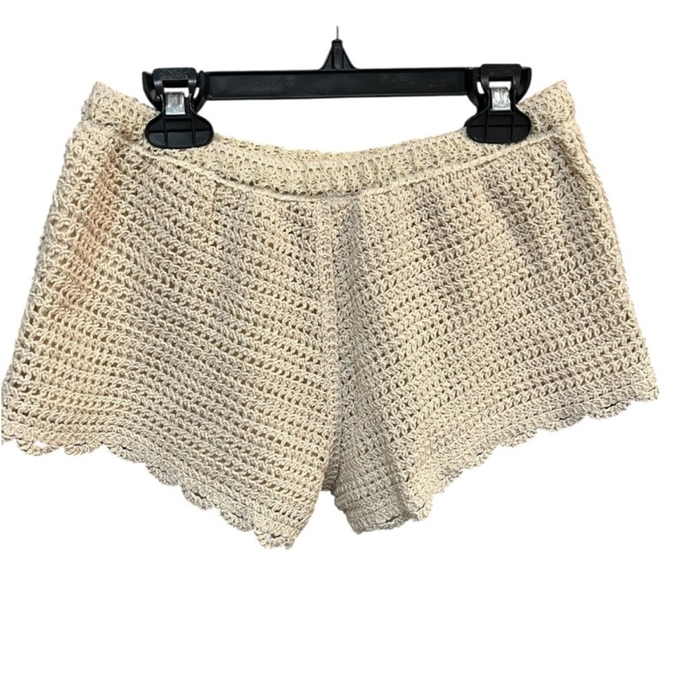 NWT PacSun Beige Crochet Shorts - “Your Favorite Shorts” w/Liner - Medium - Picture 4 of 12